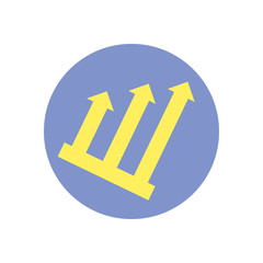 Isolated arrows increase vector design