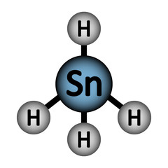 Obraz na płótnie Canvas Scannan gas molecule icon.