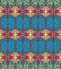 seamless pattern of ethnic pattern