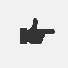 hand pointing icon vector illustration for website and graphic design