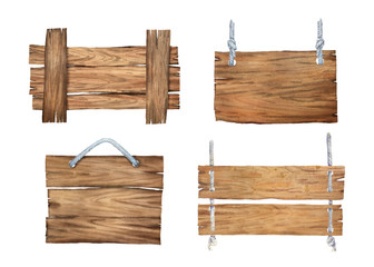 Watercolor wooden board