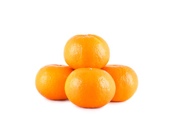 ripe orange on white background fruit agriculture food isolated