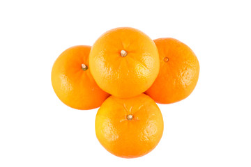 Orange is a fruit that is high in vitamin C on white background fruit agriculture food isolated