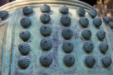 梵鐘(和鐘)の「乳」部分