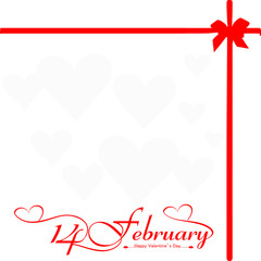 Valentine Card Vector Can be decorated more.