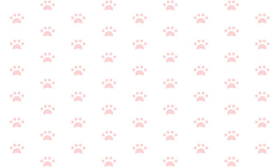 Abstract pattern Pink dog footprints.