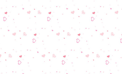 Abstract pattern hearts valentine background.