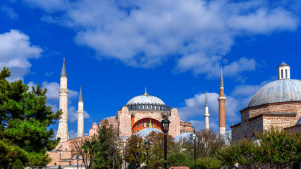 Obraz premium Hagia Sophia mosque in Istanbul, Turkey.