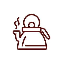 Isolated coffee pot vector design