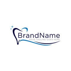 Dental logo icon vector. Dental logo template. Trending design style.