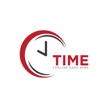 Time logo icon vector. Time logo template. Simple design and trend style design.