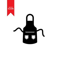 Kitchen apron icon vector. Simple design apron icon illustration.