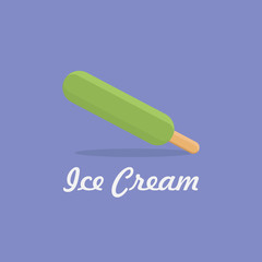 vector illustration ice cream flat design icon