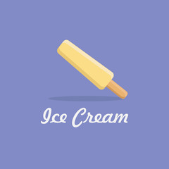 vector illustration ice cream flat design icon