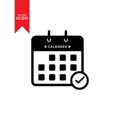 Calender icon vector. Simple design calender icon.