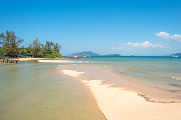 The island of Ko Phayam and the dreamlike beach named Ao Mae Mai on the east-side of the beautiful island in the Andaman sea