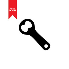 Bottle opener icon vector. Flat design style and modern design.
