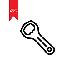 Bottle opener icon vector. Flat design style and modern design.