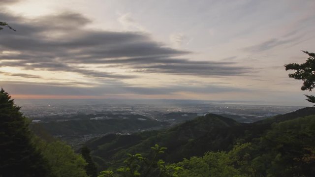 朝の風景タイムラプス