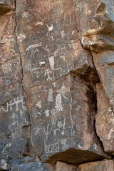 Arrow Canyon Wilderness Petroglyph Panel