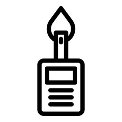 Glucometer icon. Outline glucometer vector icon for web design isolated on white background