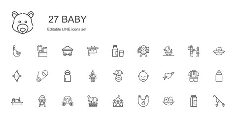 baby icons set