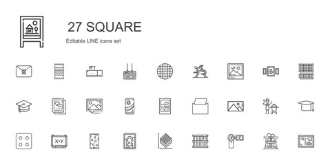 square icons set