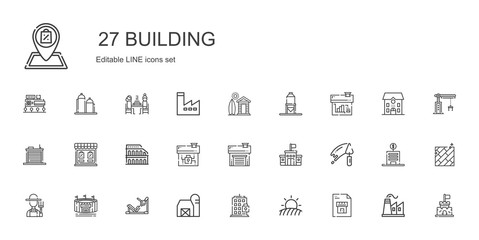 building icons set