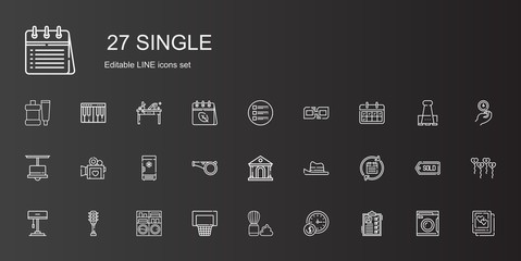 single icons set