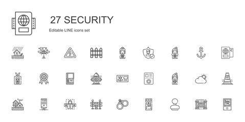 security icons set