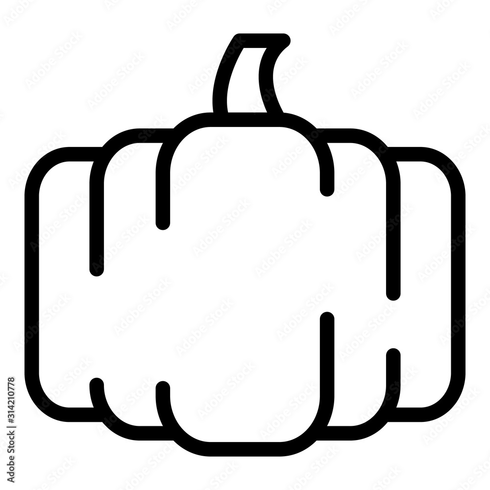 Poster autumn pumpkin icon. outline autumn pumpkin vector icon for web design isolated on white background - Posters