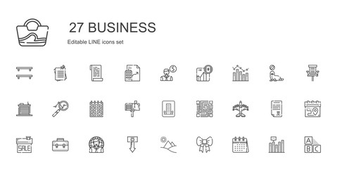 business icons set