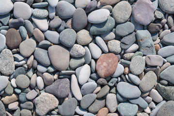 pebble stones at the beach
