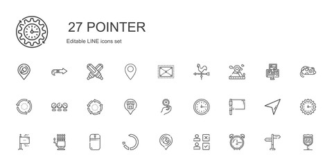pointer icons set
