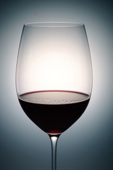glass of red wine, macro