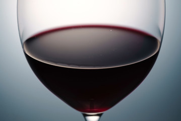 glass of red wine, macro