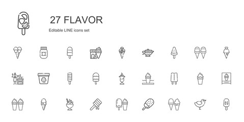 flavor icons set