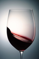 glass of red wine, macro