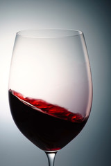 glass of red wine, macro