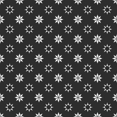 Seamless geometric vector pattern. Ornamental abstract background. Stars.