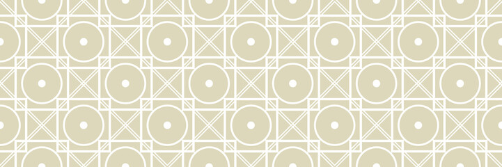 Geometric seamless pattern. White design on long olive green background