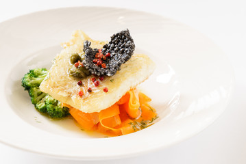 fish with vegetables