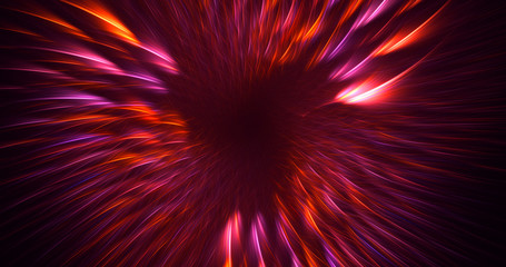 Fractal 3D rendering abstract and shiny background