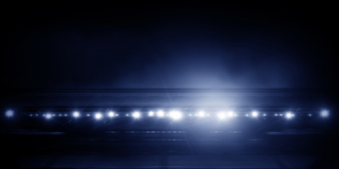 Sport stadium in lights . Mixed media © Sergey Nivens