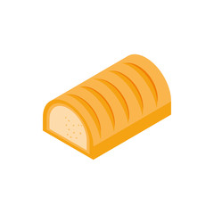 Isolated bakery bread vector design