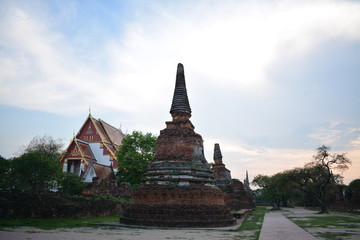 Fototapeta premium temple in ayutthaya thailand