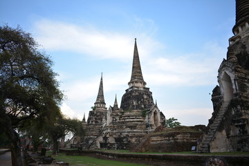Fototapeta premium temple in ayutthaya thailand