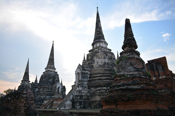 Fototapeta premium temple in ayutthaya thailand
