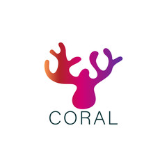 Coral Logo Icon Design Vector Template