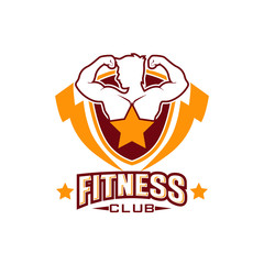 Fitness logo design template health or gym vector image
